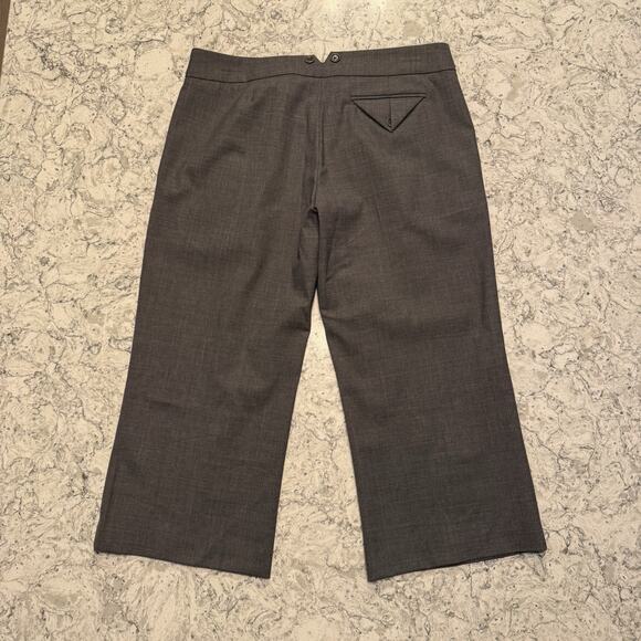 Vintage Y2K Capri Pants Size 8 Wool Tailored Carrie Bradshaw 90s - Picture 4 of 13